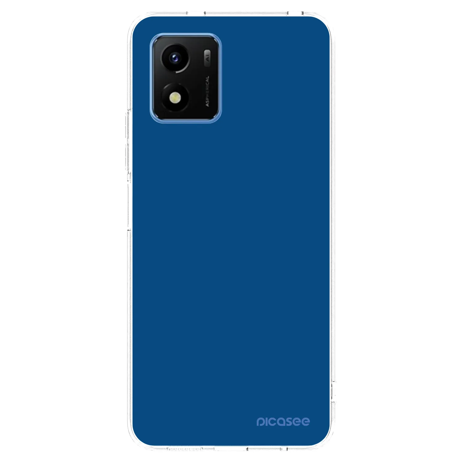 Picasee silikonski prozorni ovitek za Vivo Y01 - Navy Blue