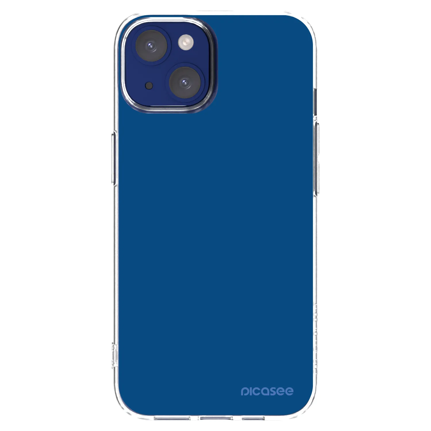 Picasee silikonski prozorni ovitek za Apple iPhone 14 - Navy Blue