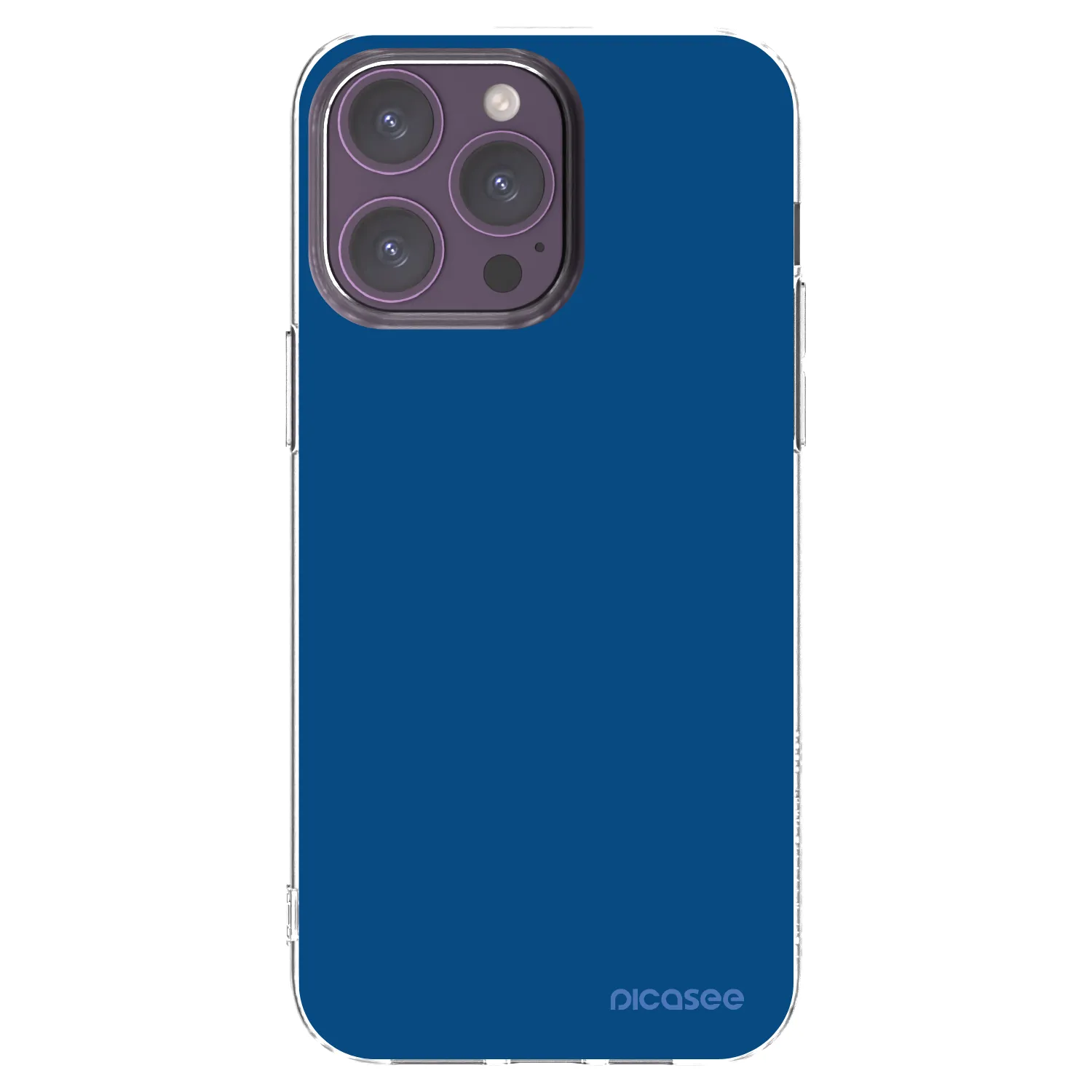 Picasee silikonski prozorni ovitek za Apple iPhone 14 Pro Max - Navy Blue