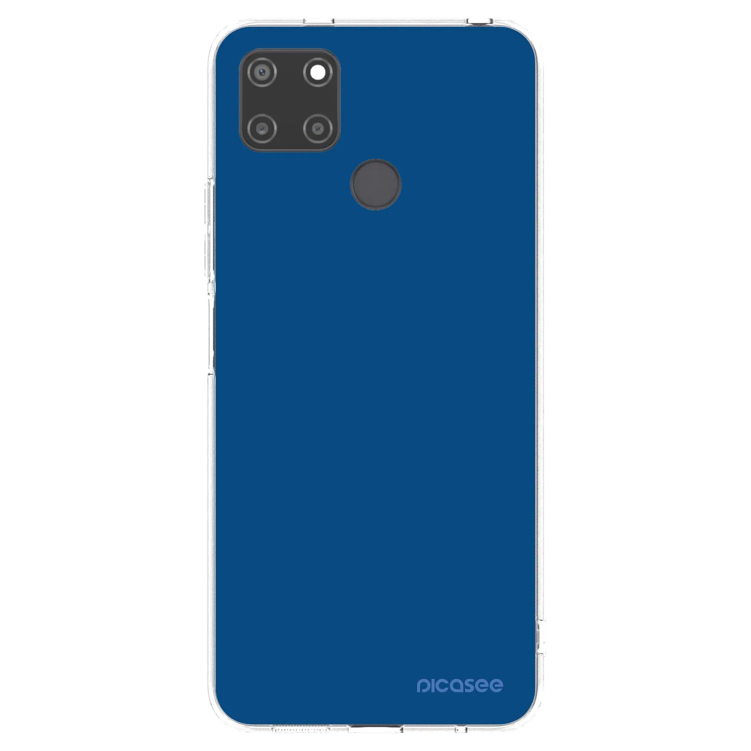 Picasee silikonski prozorni ovitek za Realme C21Y - Navy Blue
