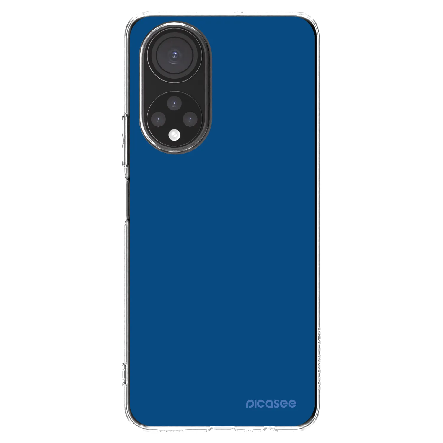 Picasee silikonski prozorni ovitek za Honor X7 - Navy Blue