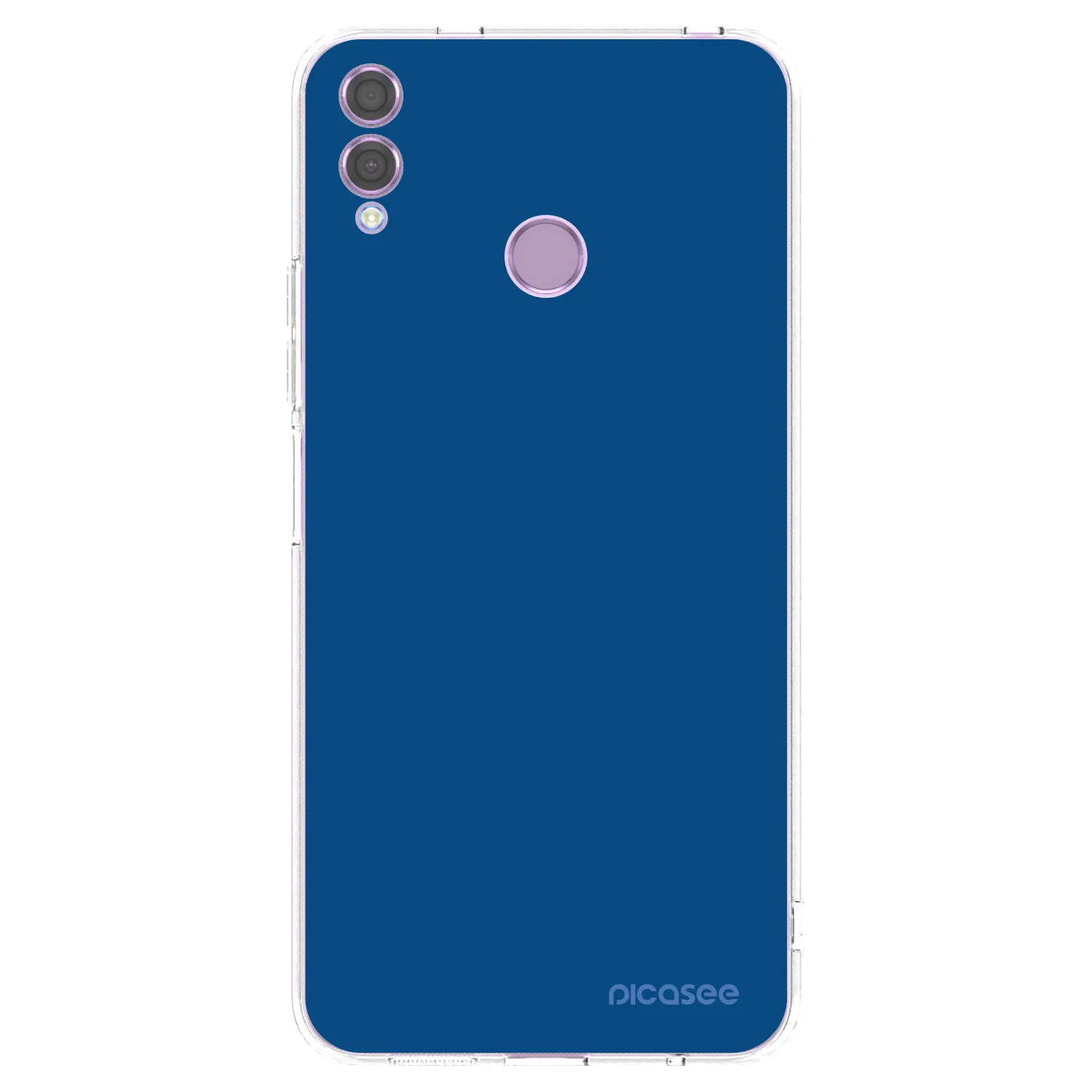 Picasee silikonski prozorni ovitek za Honor 8X - Navy Blue