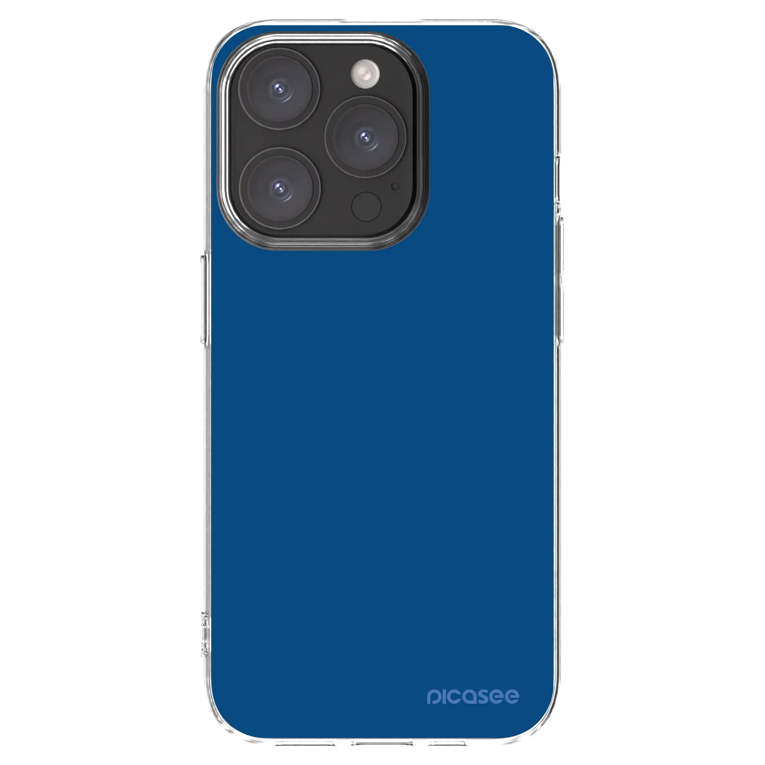 Picasee silikonski prozorni ovitek za Apple iPhone 15 Pro - Navy Blue