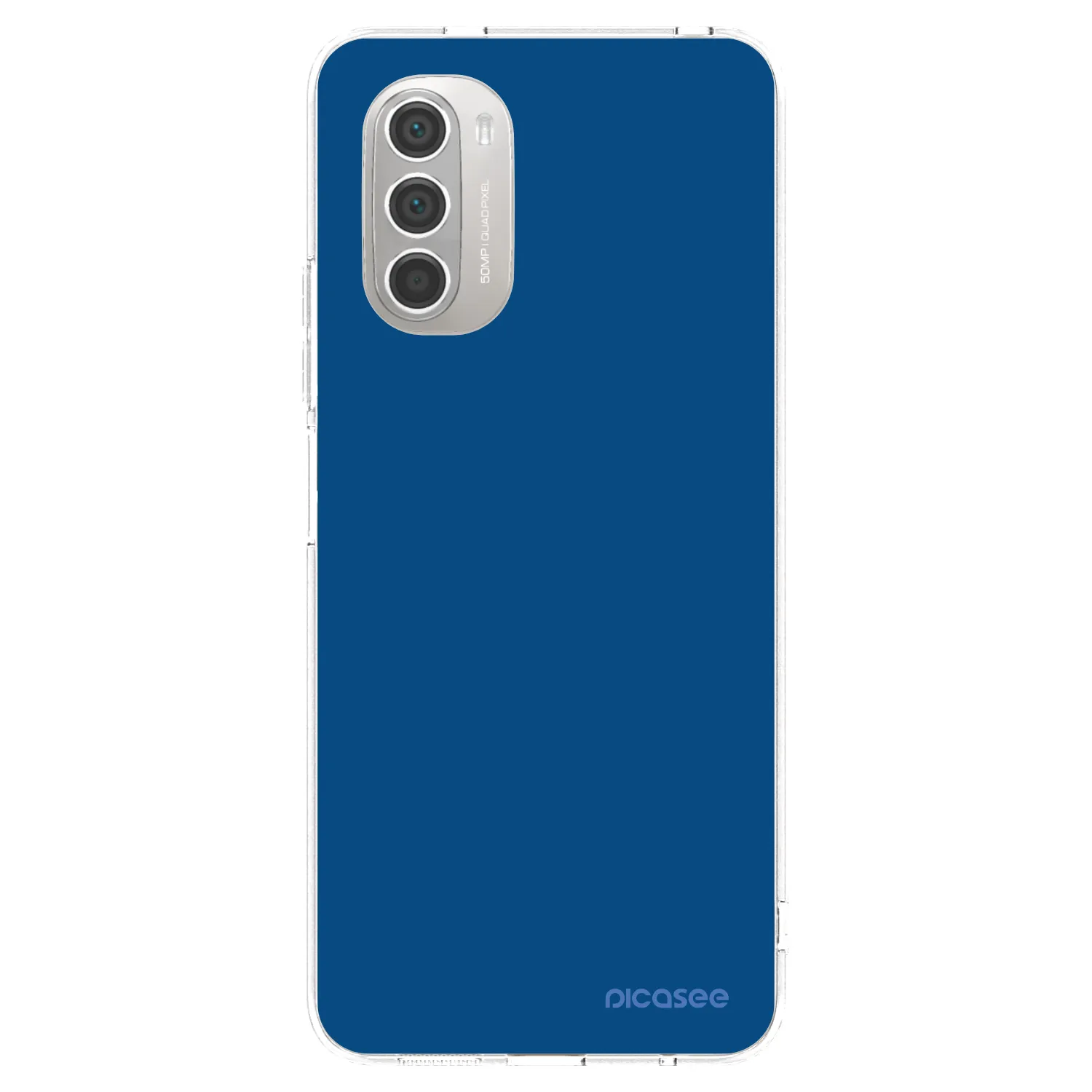 Picasee silikonski prozorni ovitek za Motorola Moto G51 - Navy Blue