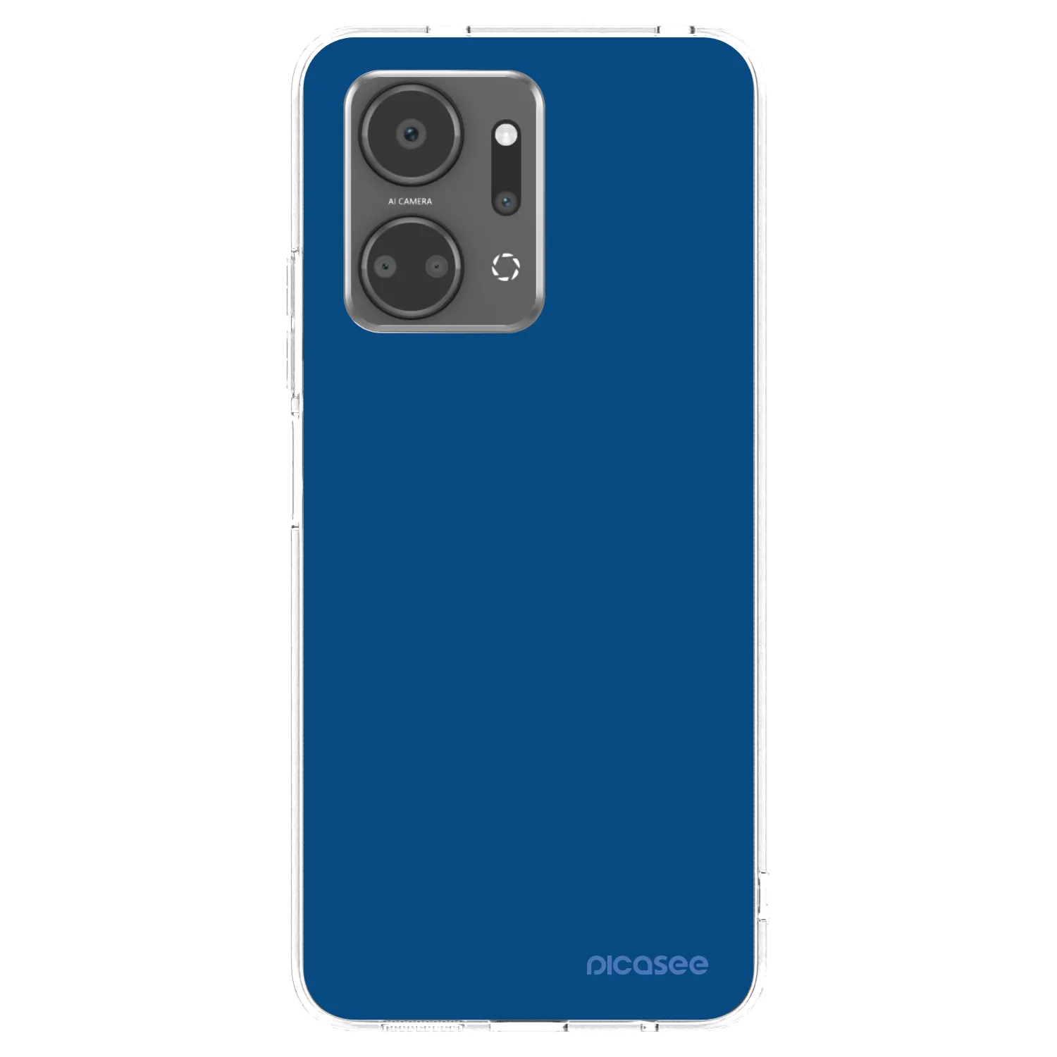 Picasee silikonski prozorni ovitek za Honor X7a - Navy Blue