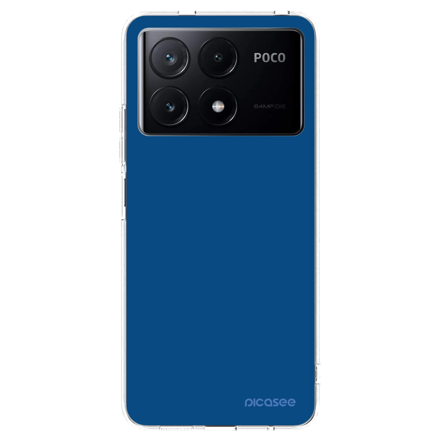 Picasee silikonski prozorni ovitek za Xiaomi Poco X6 Pro - Navy Blue