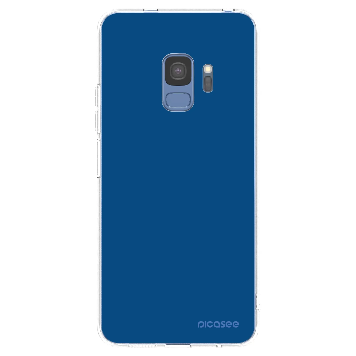 Picasee silikonski prozorni ovitek za Samsung Galaxy S9 G960F - Navy Blue