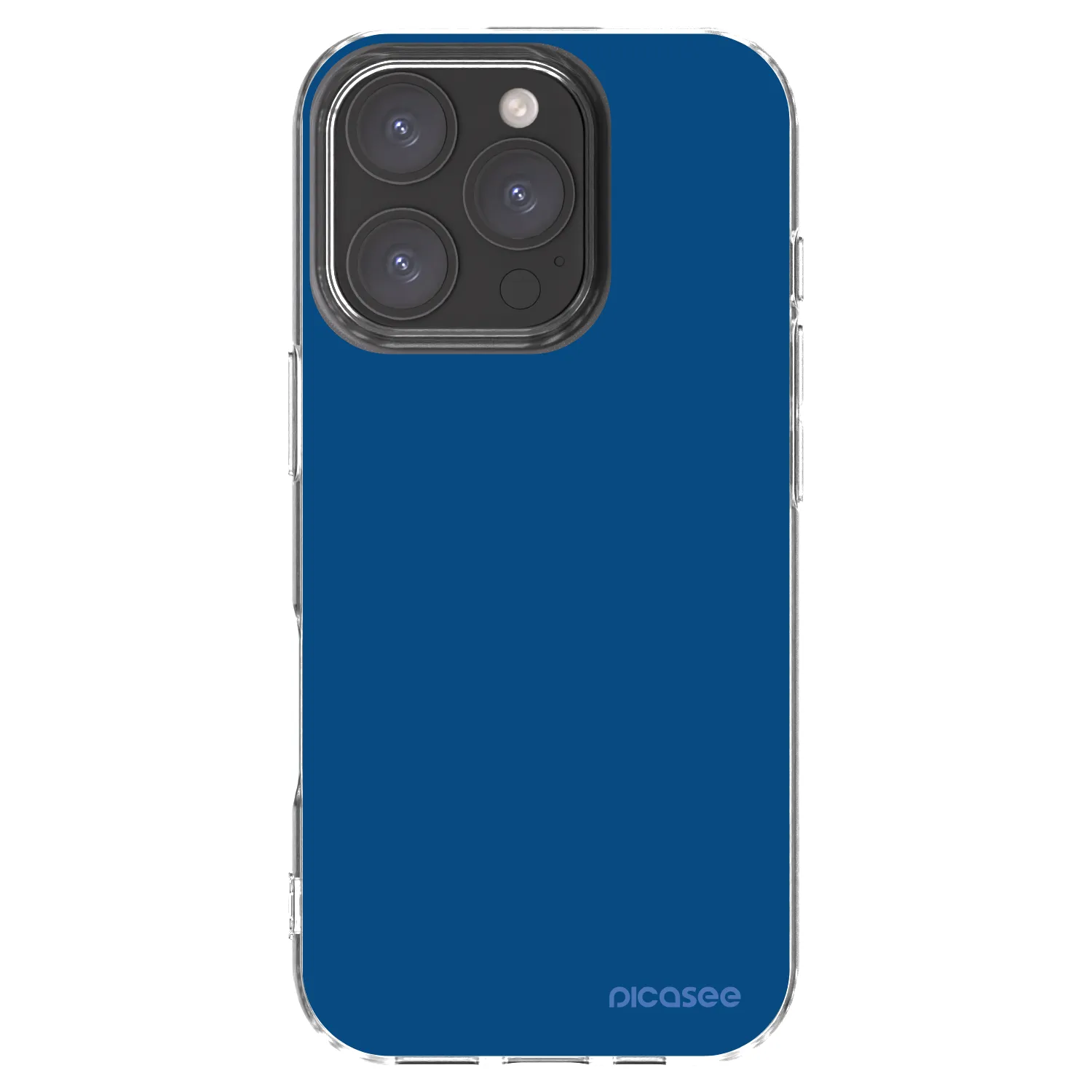 Picasee silikonski prozorni ovitek za Apple iPhone 16 Pro - Navy Blue