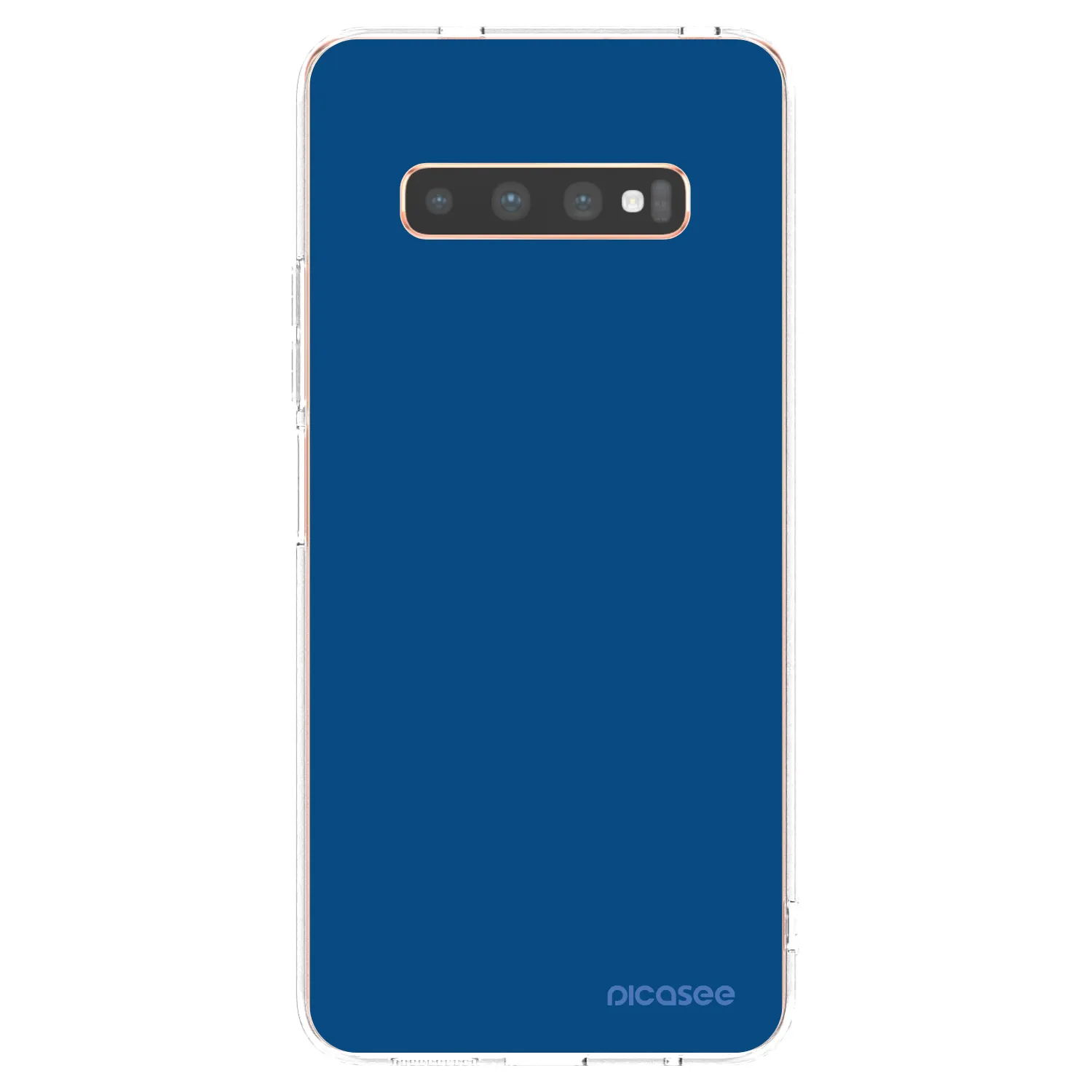 Picasee silikonski prozorni ovitek za Samsung Galaxy S10 Plus G975 - Navy Blue