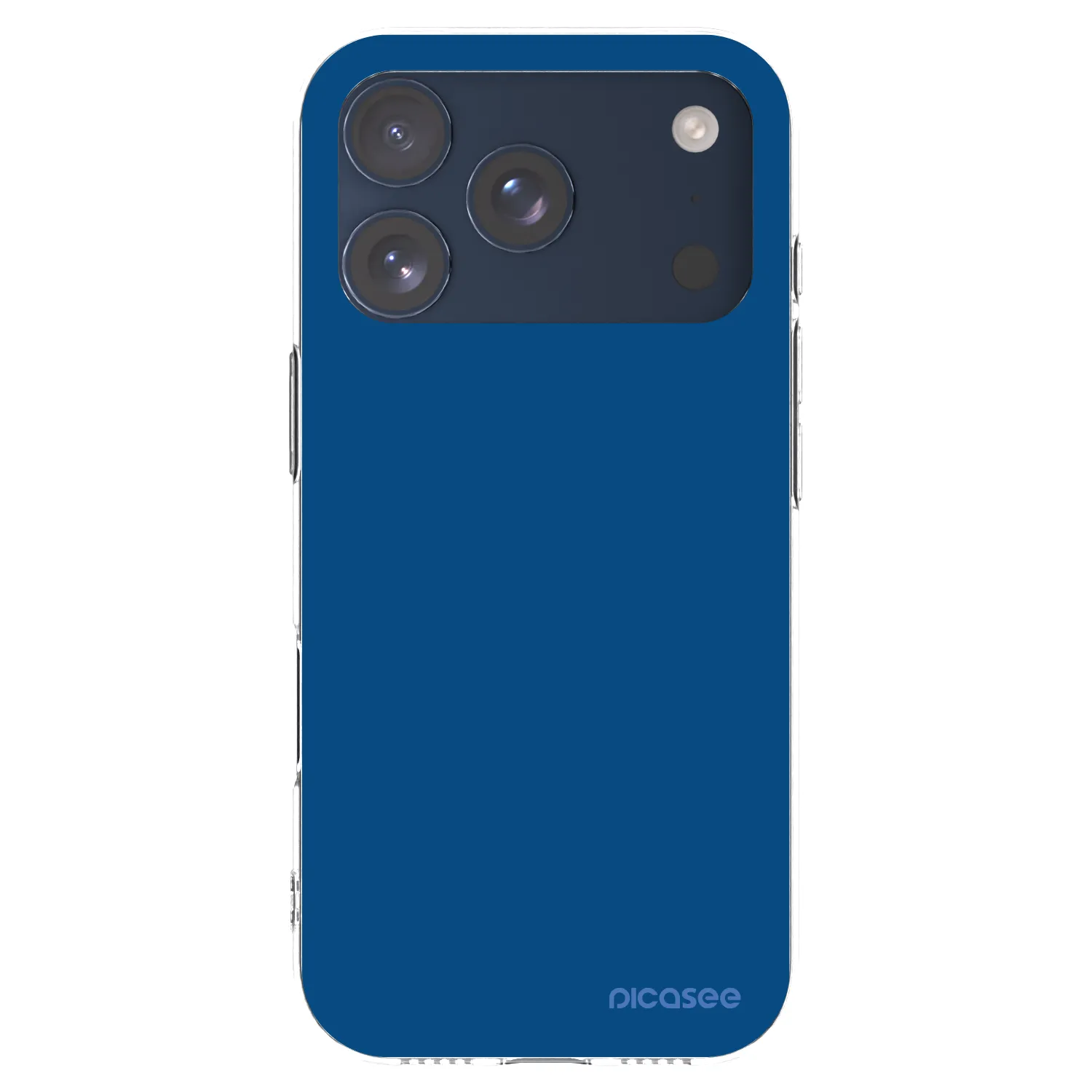 Picasee silikonski prozorni ovitek za Apple iPhone 17 Pro - Navy Blue