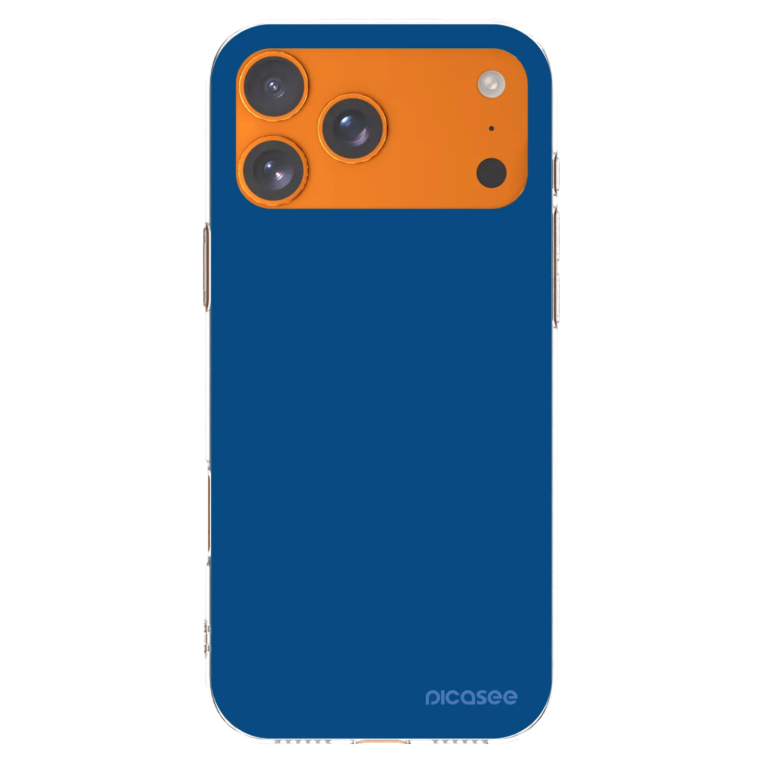 Picasee silikonski prozorni ovitek za Apple iPhone 17 Pro Max - Navy Blue