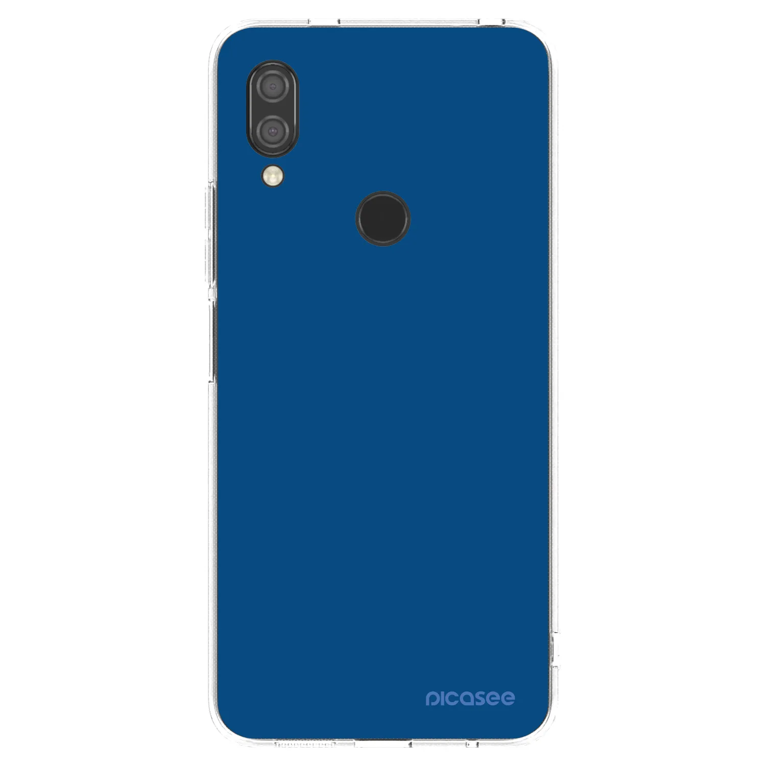 Picasee silikonski prozorni ovitek za Xiaomi Redmi 7 - Navy Blue