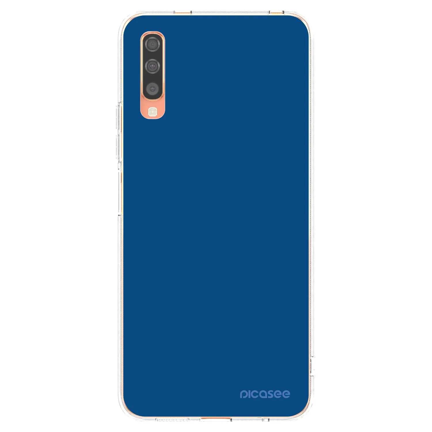Picasee silikonski prozorni ovitek za Samsung Galaxy A70 A705F - Navy Blue