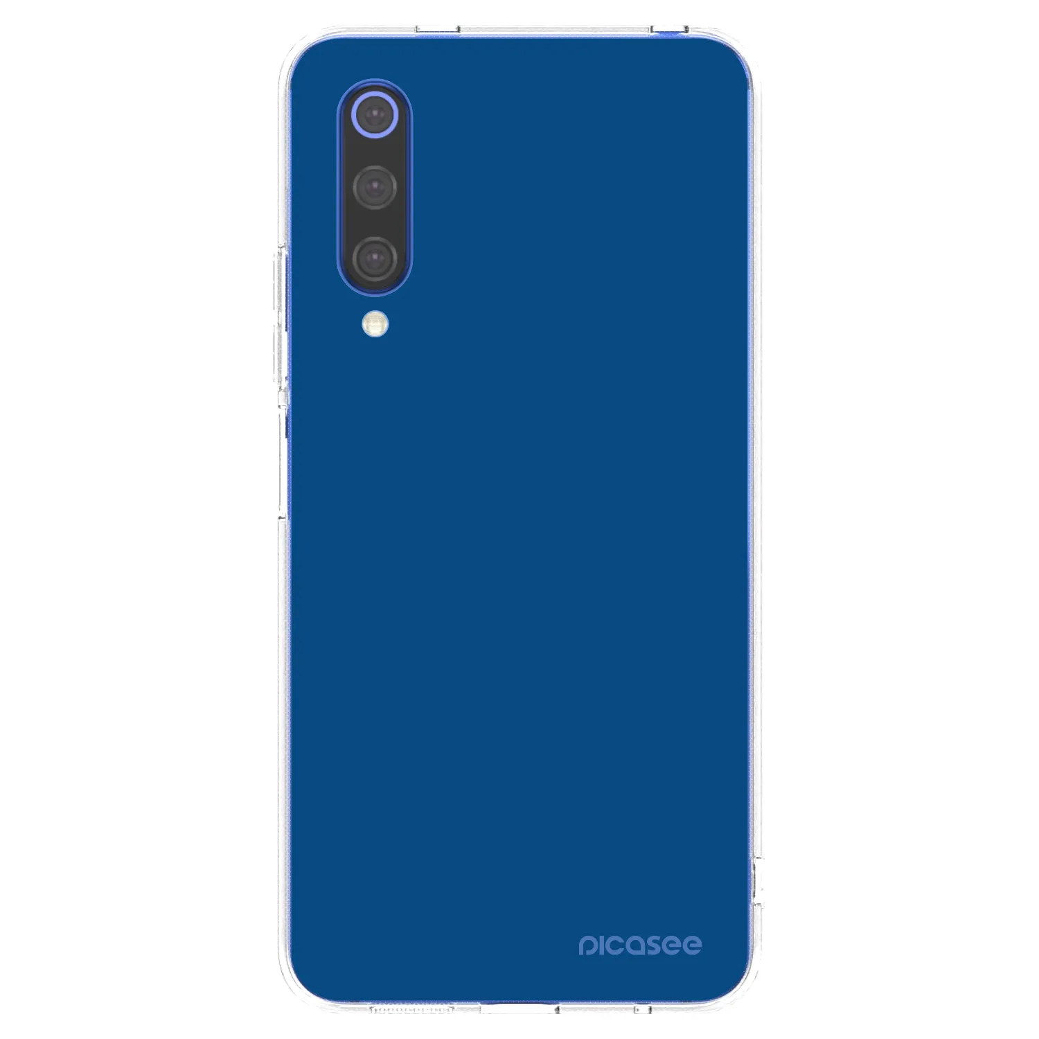Picasee silikonski prozorni ovitek za Xiaomi Mi 9 SE - Navy Blue