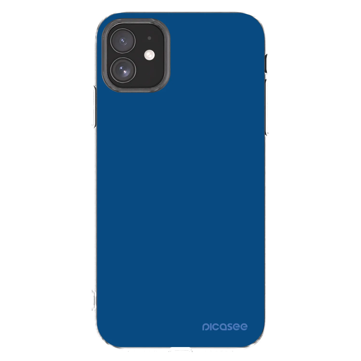 Picasee silikonski prozorni ovitek za Apple iPhone 11 - Navy Blue