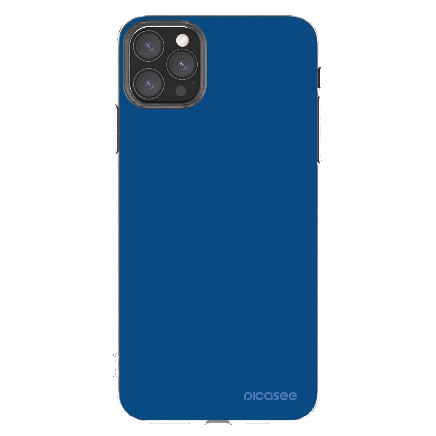 Picasee silikonski prozorni ovitek za Apple iPhone 11 Pro Max - Navy Blue