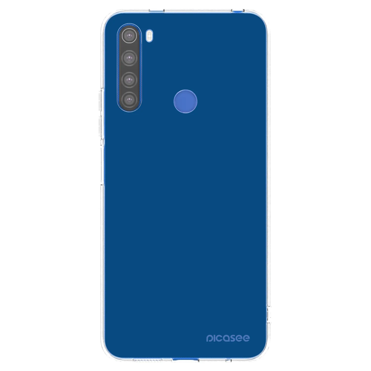 Picasee silikonski prozorni ovitek za Xiaomi Redmi Note 8T - Navy Blue