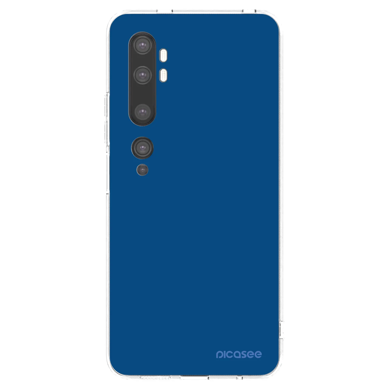 Picasee silikonski prozorni ovitek za Xiaomi Mi Note 10 (Pro) - Navy Blue