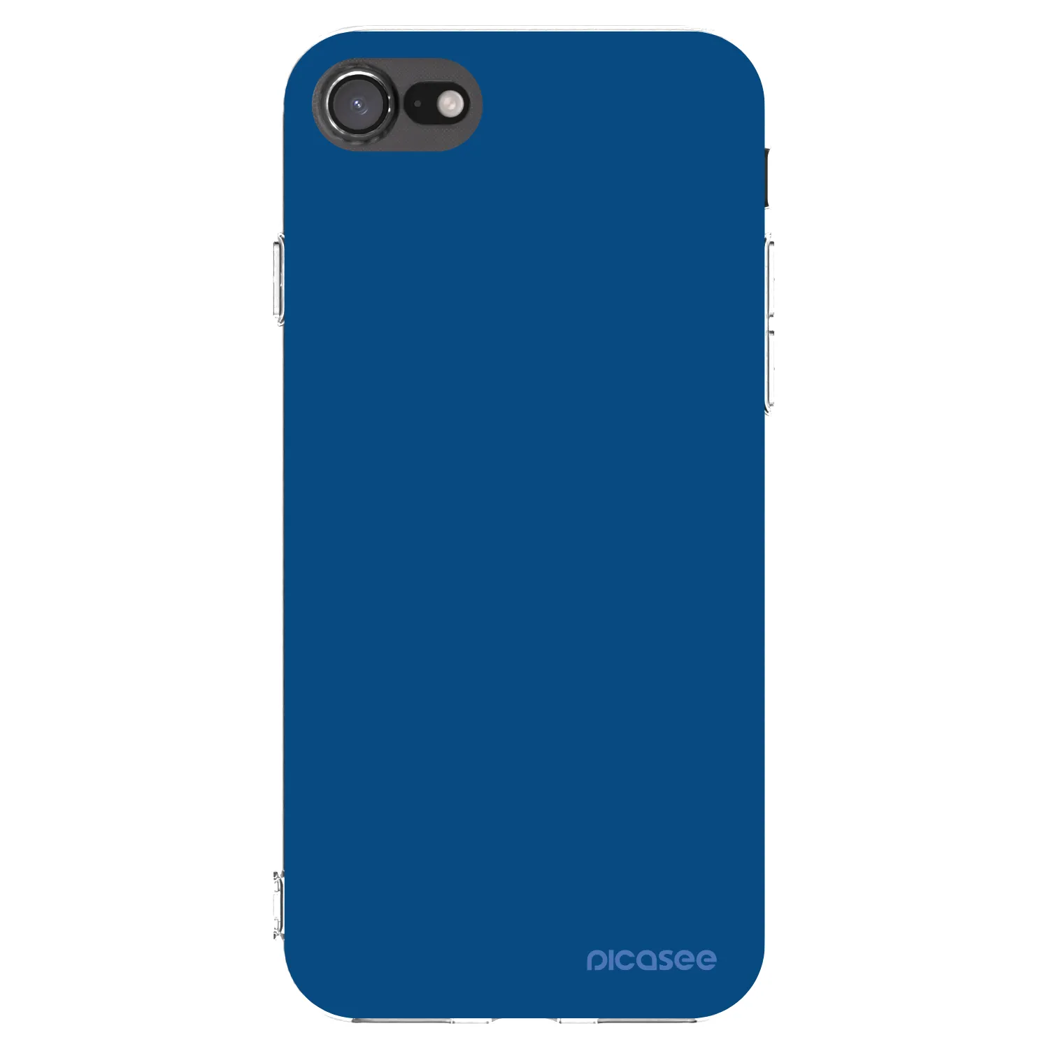 Picasee silikonski prozorni ovitek za Apple iPhone SE 2020 - Navy Blue