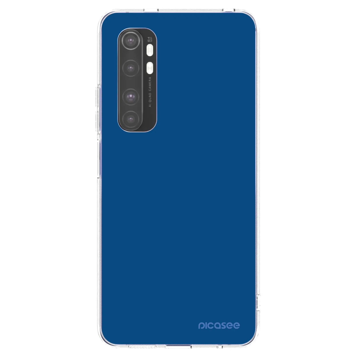 Picasee silikonski prozorni ovitek za Xiaomi Mi Note 10 Lite - Navy Blue