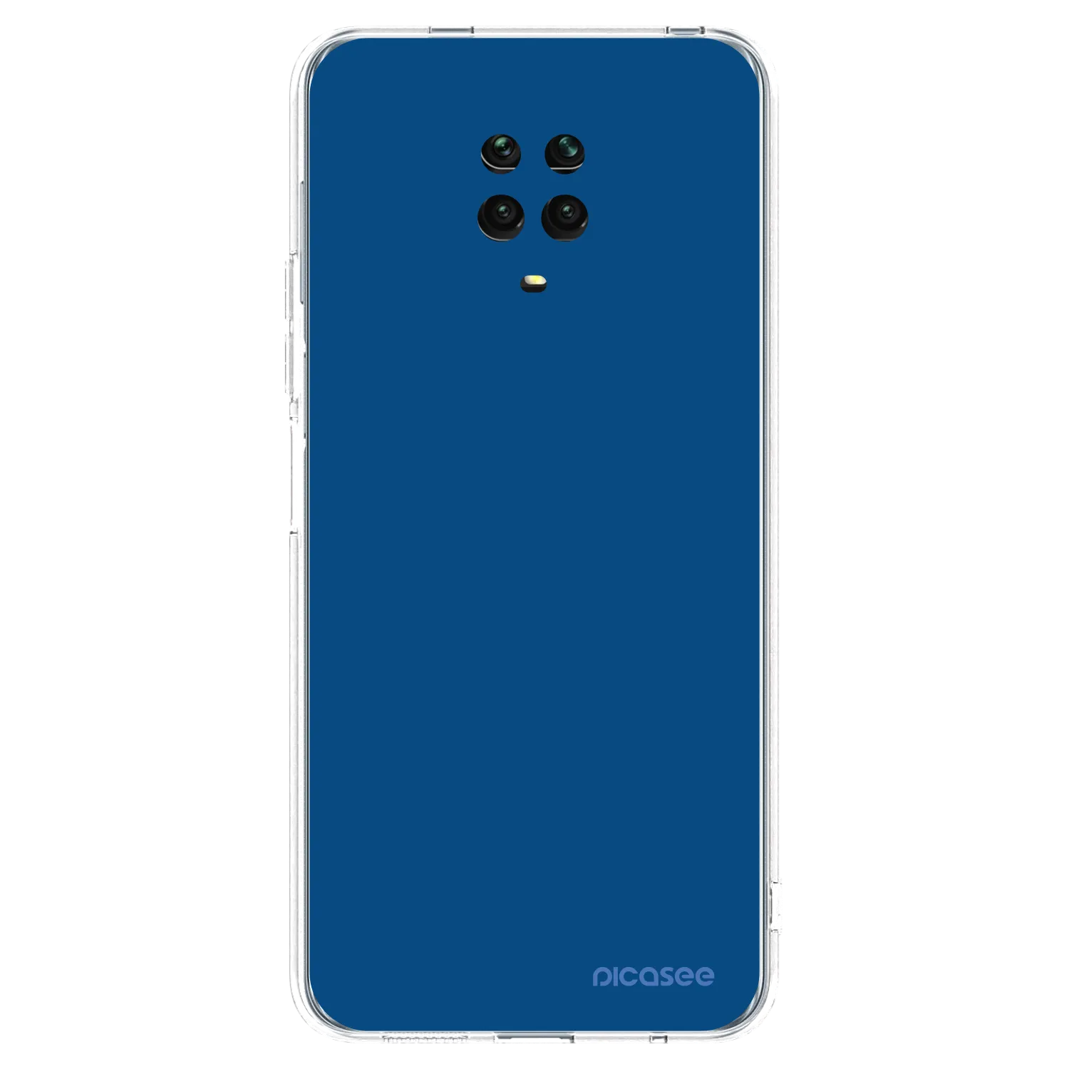 Picasee silikonski prozorni ovitek za Xiaomi Redmi Note 9S - Navy Blue
