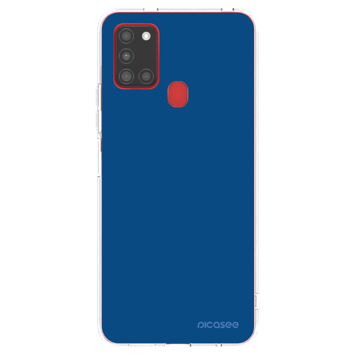 Picasee silikonski prozorni ovitek za Samsung Galaxy A21s - Navy Blue