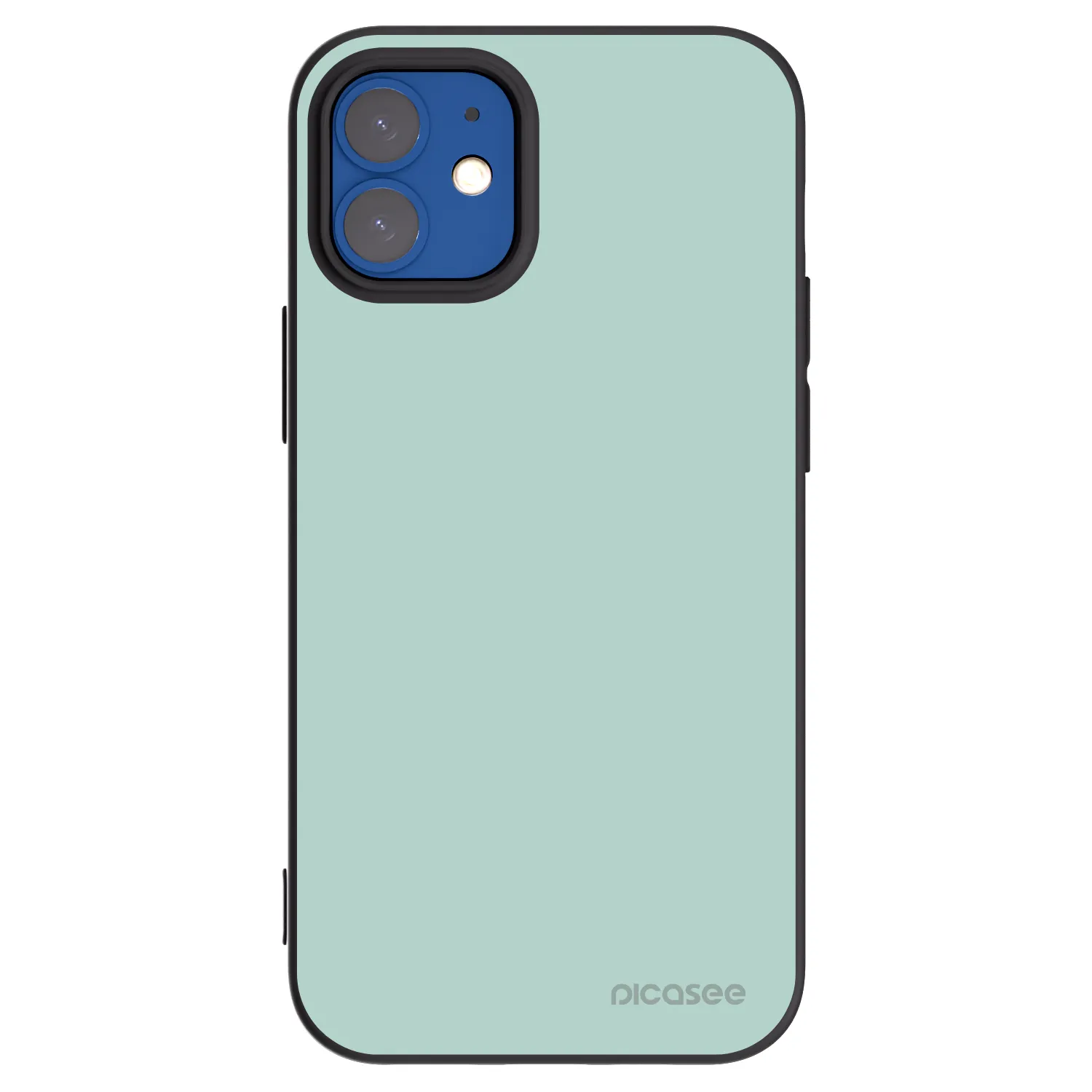 Picasee silikonski črni ovitek za Apple iPhone 12 mini - Pastel Charm