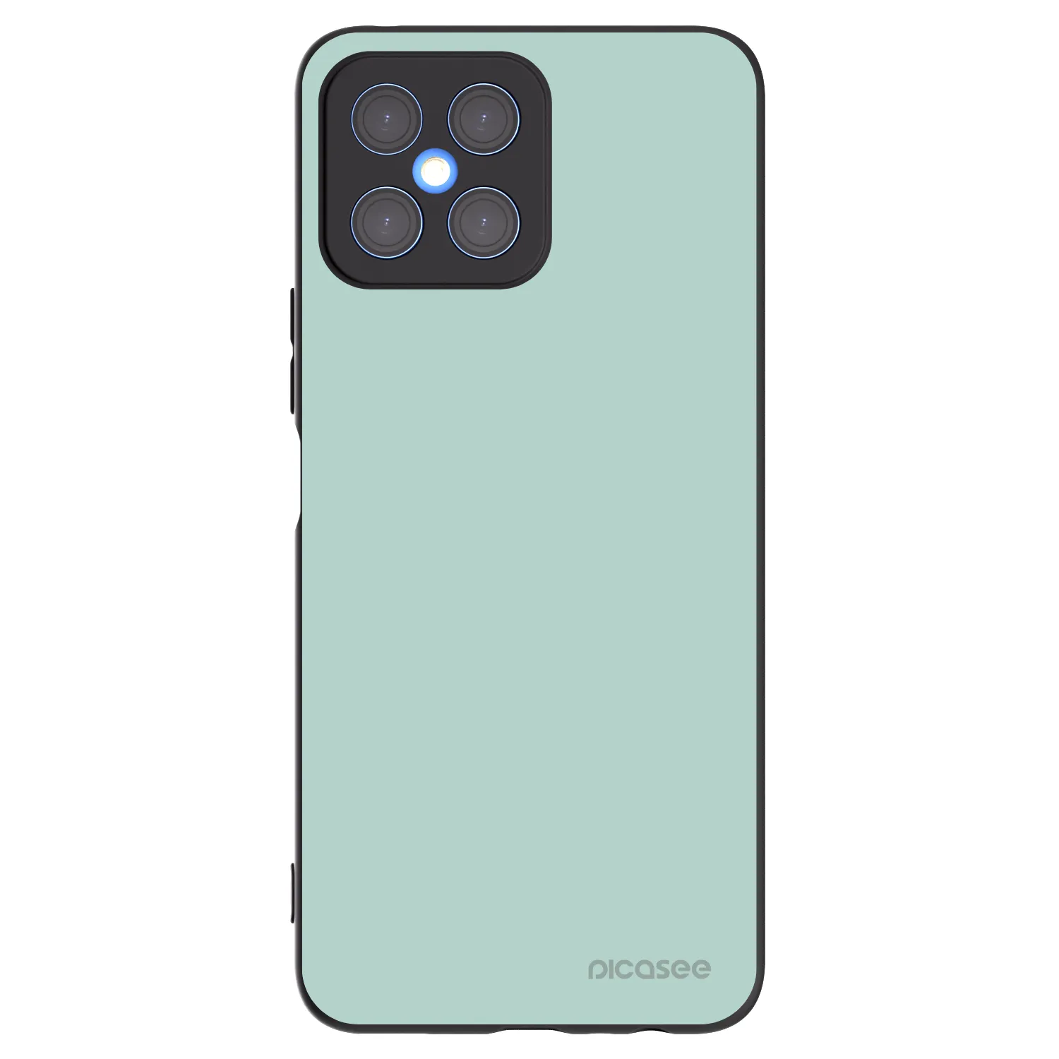 Picasee silikonski črni ovitek za Honor X8 4G - Pastel Charm