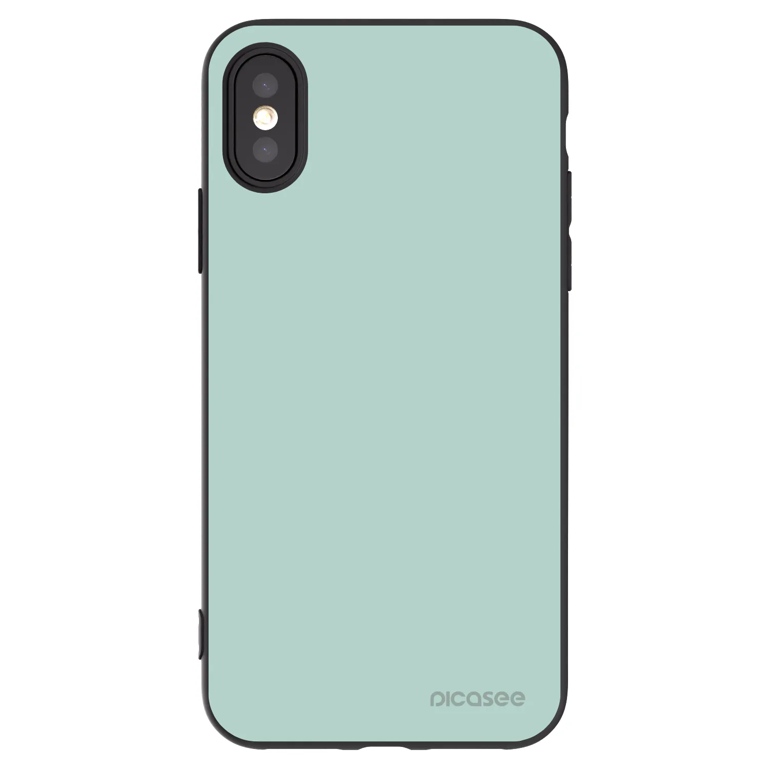Picasee silikonski črni ovitek za Apple iPhone X/XS - Pastel Charm