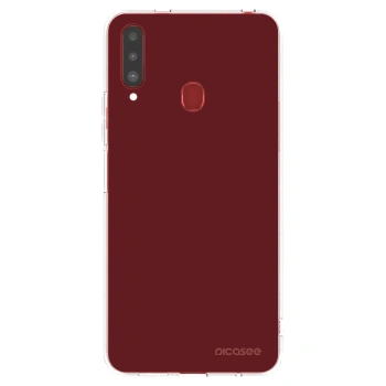 Picasee silikonski prozorni ovitek za Samsung Galaxy A20s - Red Bliss
