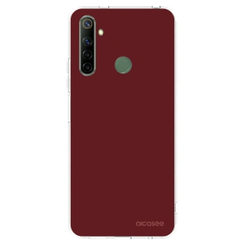 Picasee silikonski prozorni ovitek za Realme 6i - Red Bliss