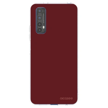 Picasee silikonski prozorni ovitek za Realme 7 - Red Bliss