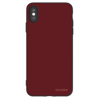 Picasee silikonski črni ovitek za Apple iPhone XS Max - Red Bliss