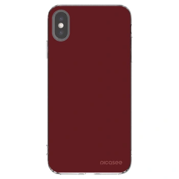 Picasee silikonski prozorni ovitek za Apple iPhone XS Max - Red Bliss