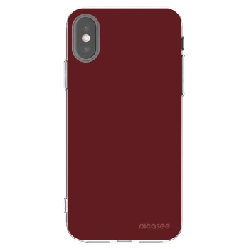 Picasee silikonski prozorni ovitek za Apple iPhone X/XS - Red Bliss