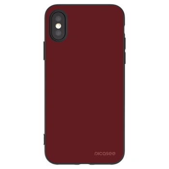 Picasee silikonski črni ovitek za Apple iPhone X/XS - Red Bliss