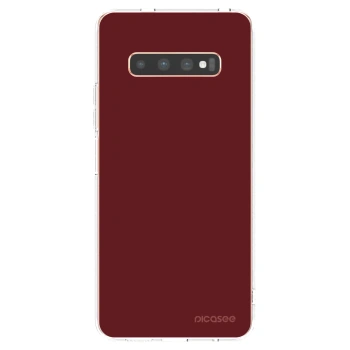 Picasee silikonski prozorni ovitek za Samsung Galaxy S10 Plus G975 - Red Bliss