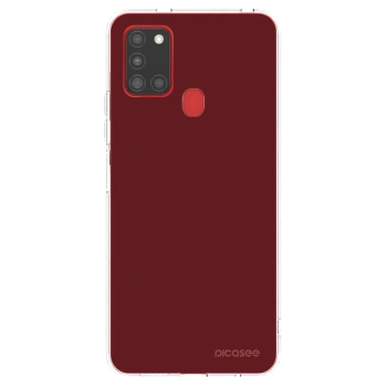 Picasee silikonski prozorni ovitek za Samsung Galaxy A21s - Red Bliss
