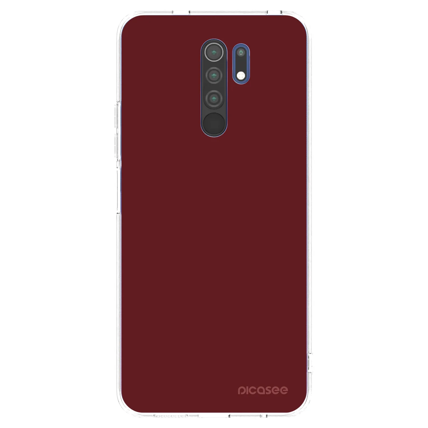 Picasee silikonski prozorni ovitek za Xiaomi Redmi 9 - Red Bliss