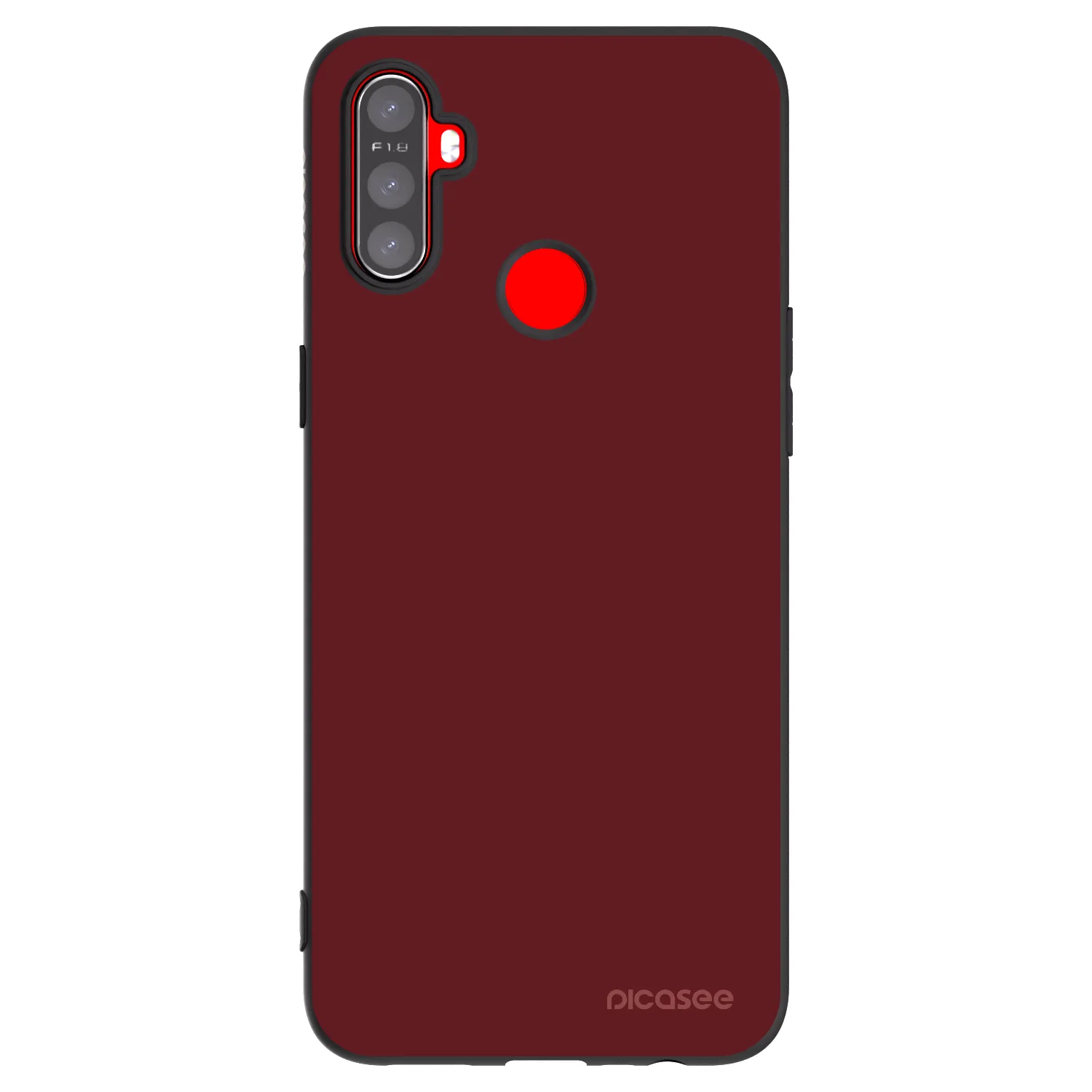 Picasee silikonski črni ovitek za Realme C3 - Red Bliss