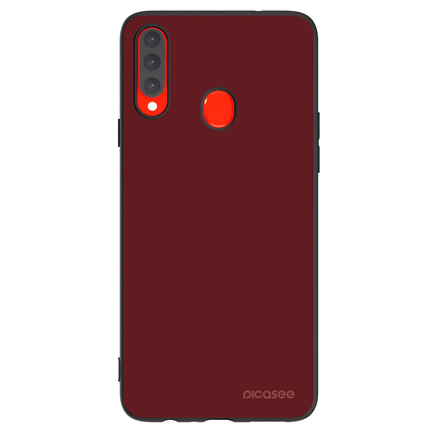 Picasee silikonski črni ovitek za Samsung Galaxy A20s - Red Bliss