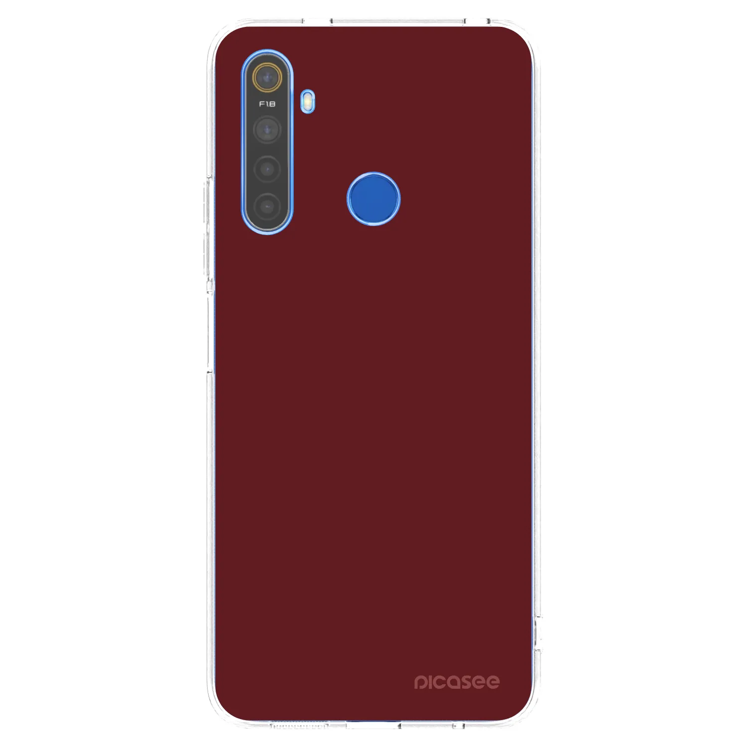 Picasee silikonski prozorni ovitek za Realme 5 - Red Bliss