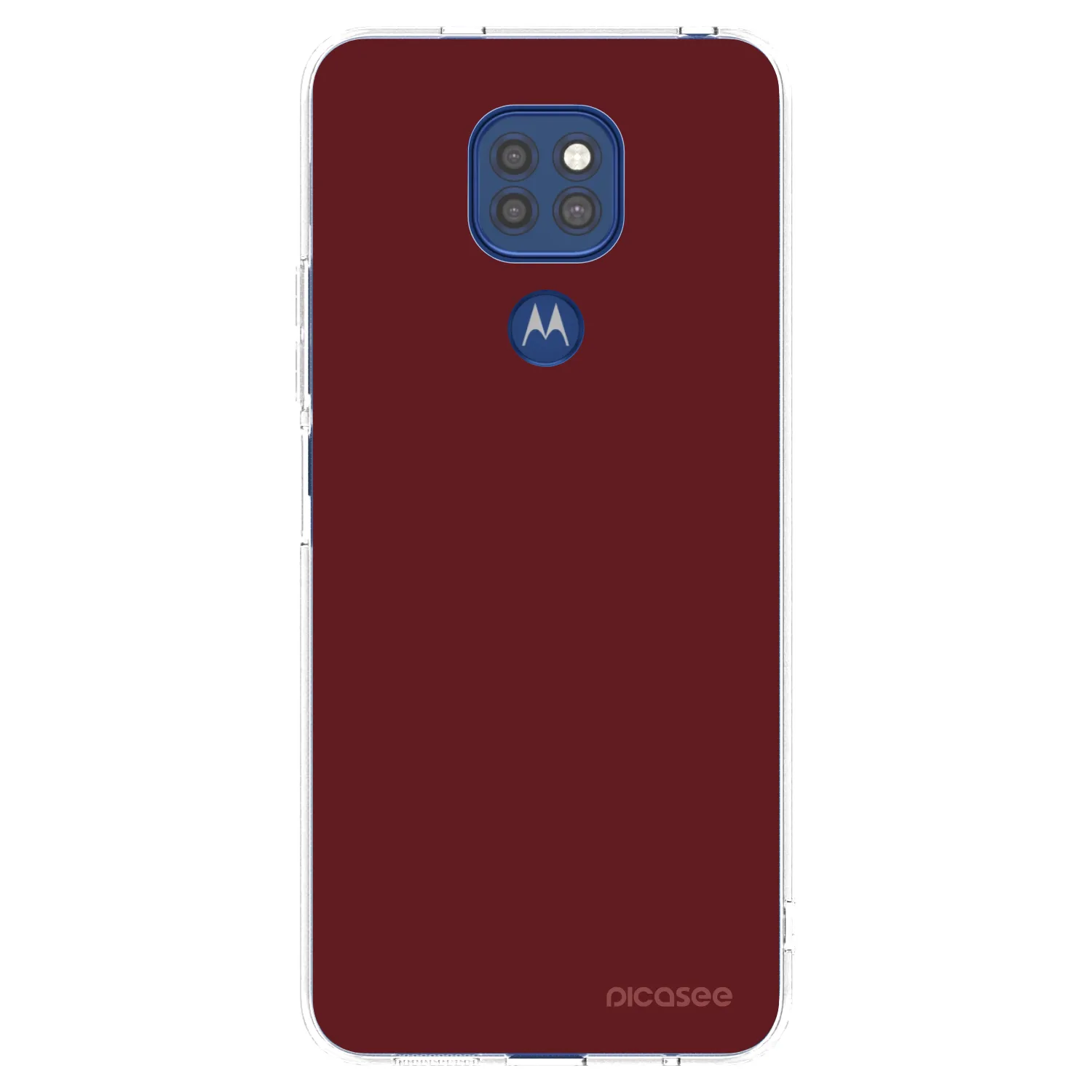Picasee silikonski prozorni ovitek za Motorola Moto G9 Play - Red Bliss