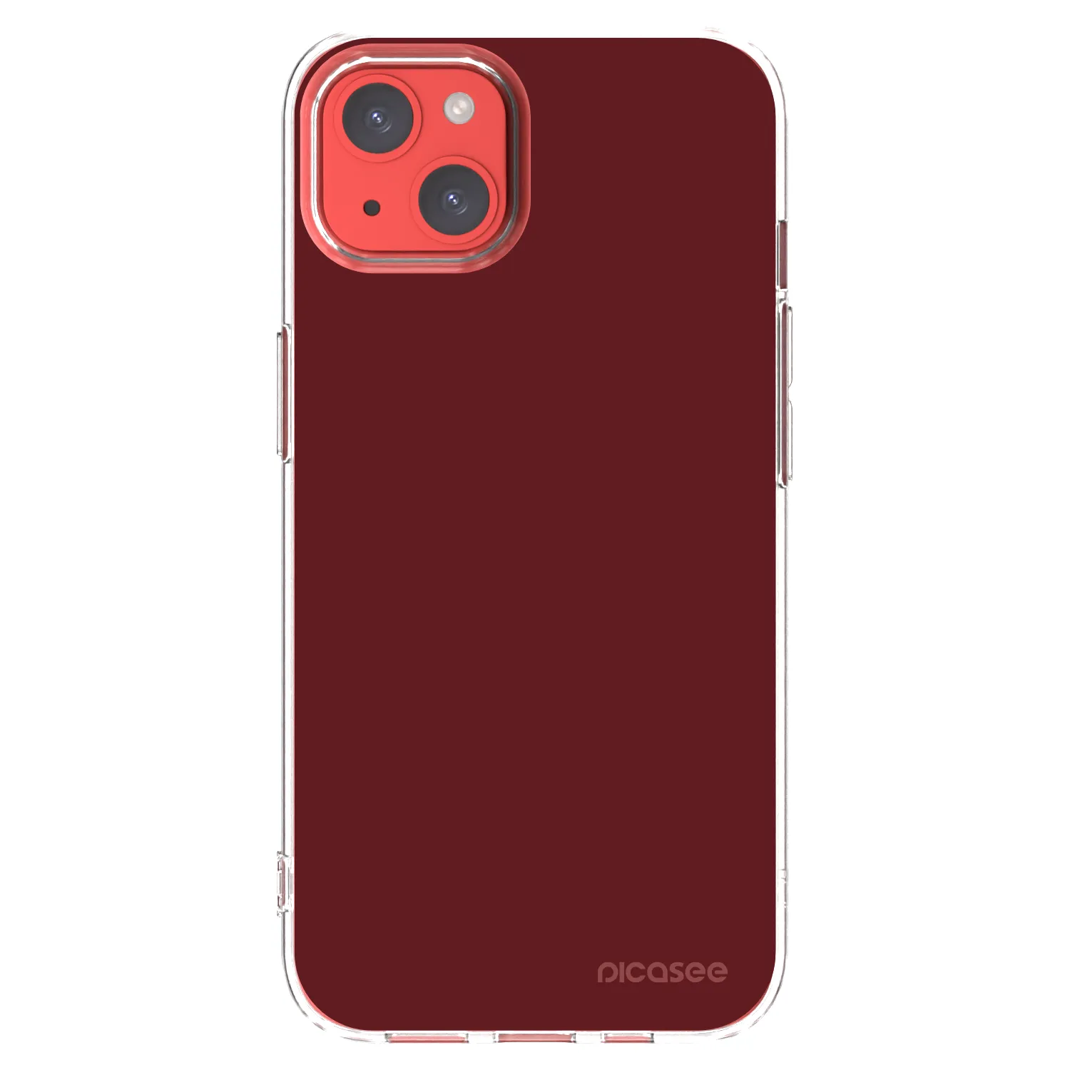 Picasee silikonski prozorni ovitek za Apple iPhone 13 - Red Bliss