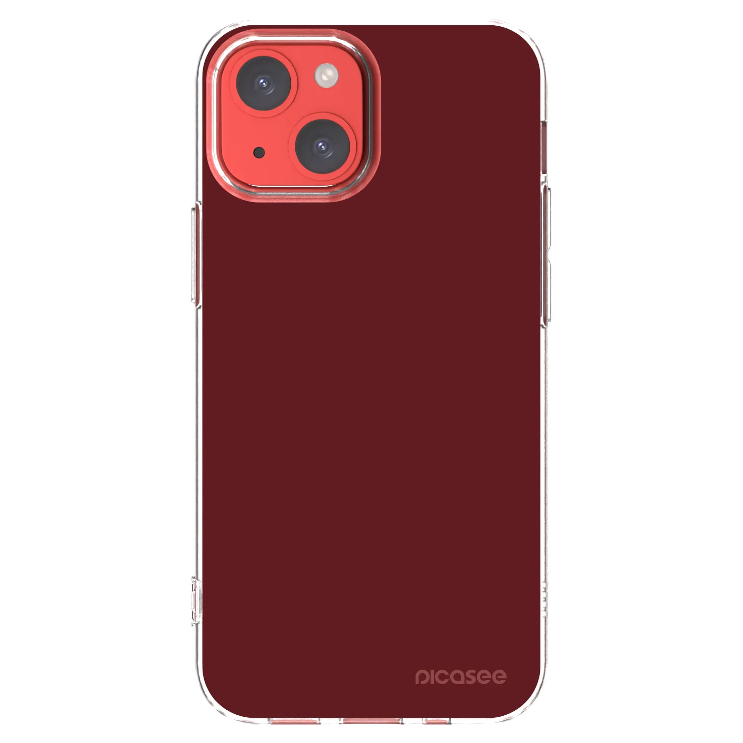 Picasee silikonski prozorni ovitek za Apple iPhone 13 mini - Red Bliss