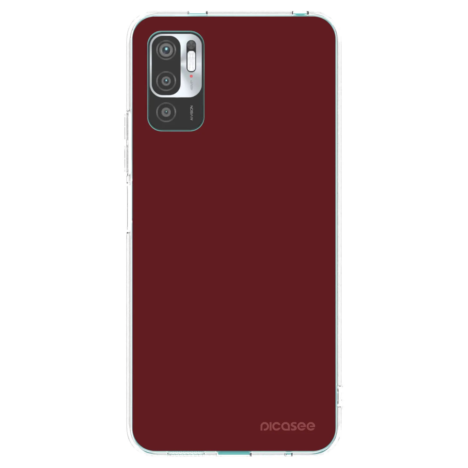 Picasee silikonski prozorni ovitek za Xiaomi Redmi Note 10 5G - Red Bliss