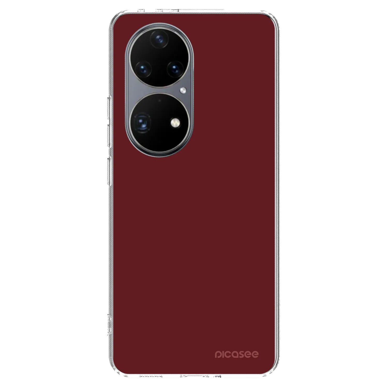 Picasee silikonski prozorni ovitek za Huawei P50 - Red Bliss