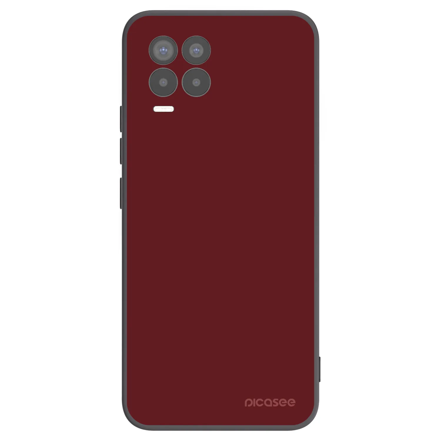 Picasee silikonski črni ovitek za Realme 8 4G - Red Bliss