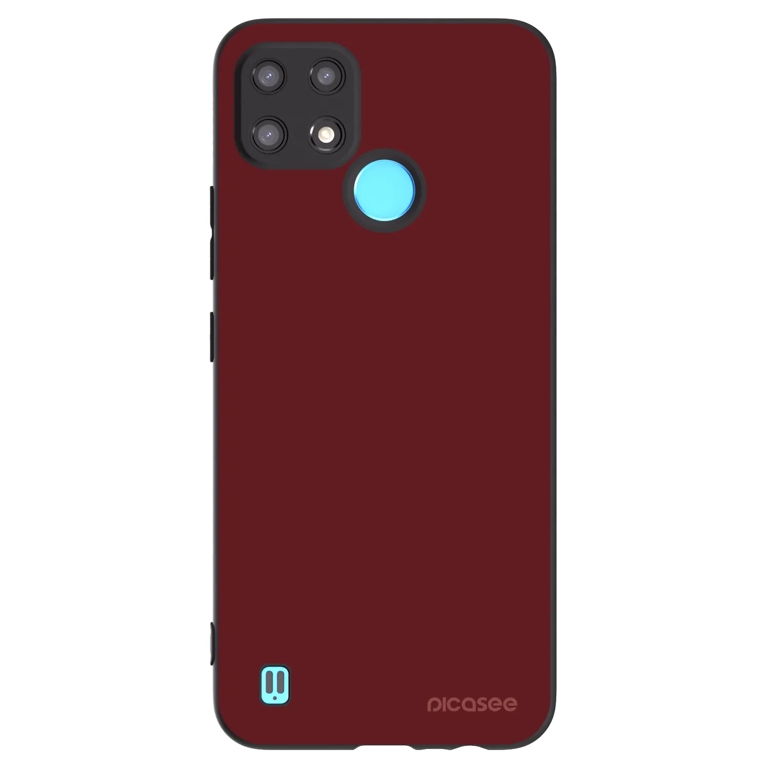 Picasee silikonski črni ovitek za Realme C21 - Red Bliss