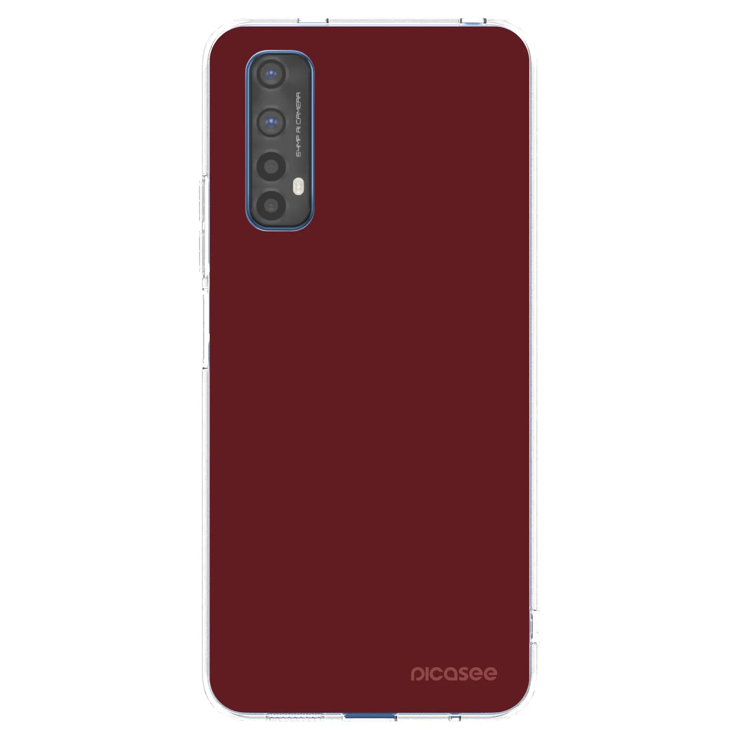 Picasee silikonski prozorni ovitek za Realme 7 - Red Bliss